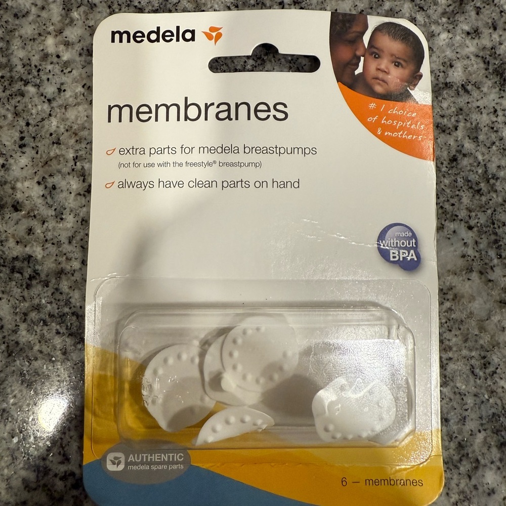 Medela Authentic Spare Parts with Gray and White Design